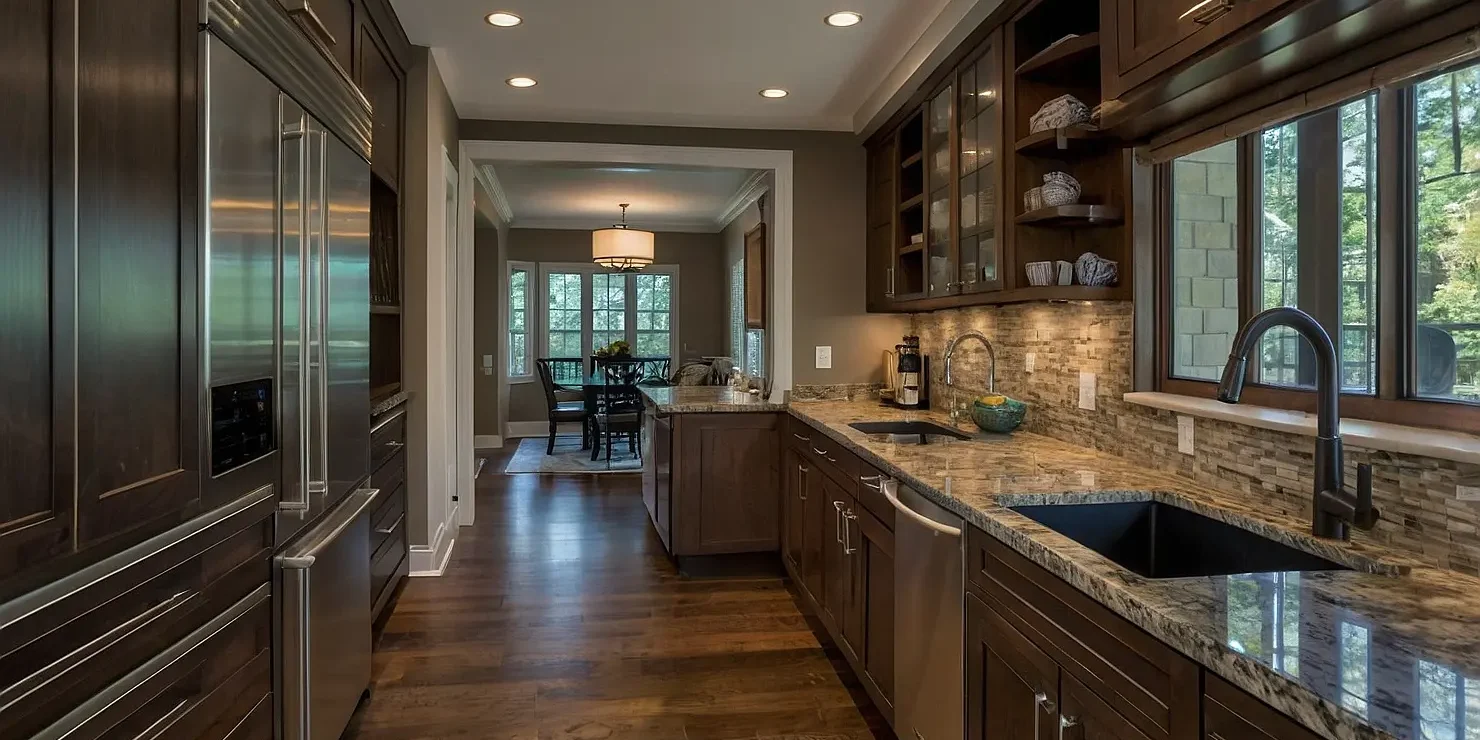 بنر کابینت آشپزخانه دو طرفه بنر کابینت آشپزخانه دو طرفه