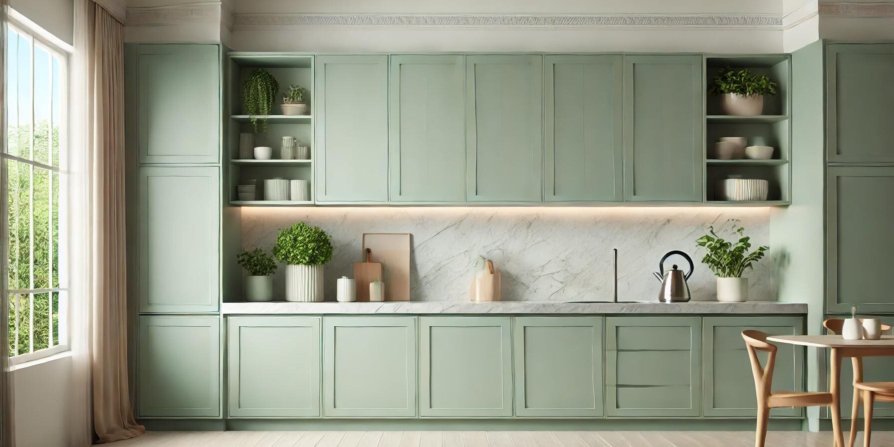 کابینت سبز پاستیلی