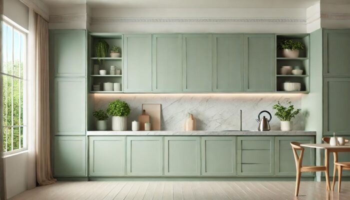 کابینت سبز پاستیلی