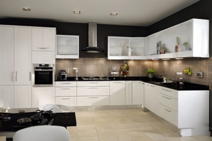 کابینت سفید مشکی