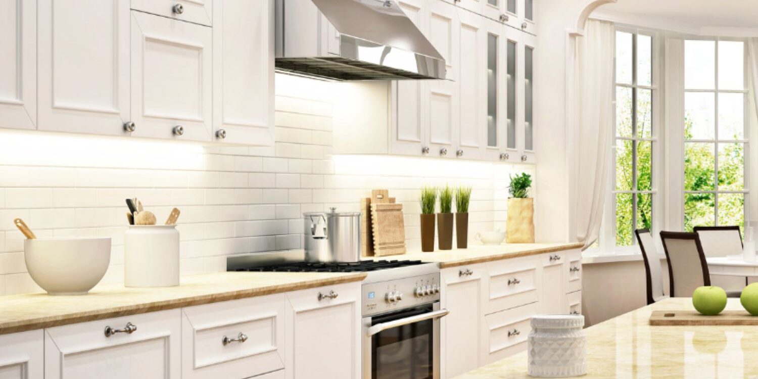 کابینت سفید کرم1