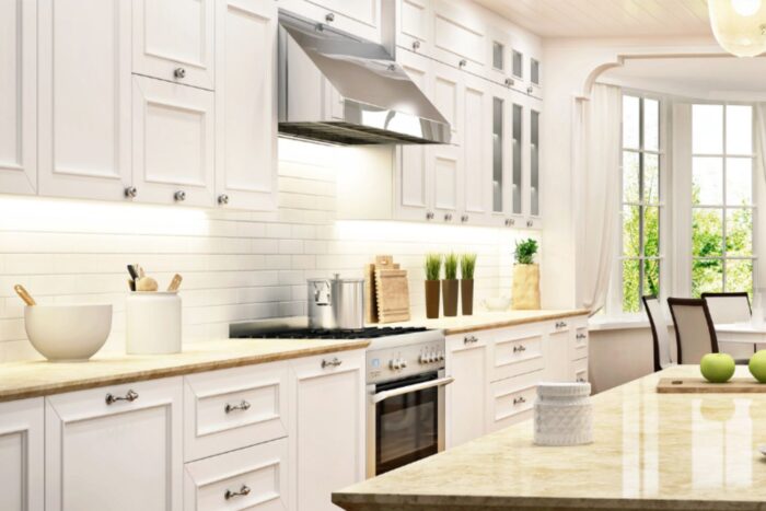 کابینت سفید کرم1