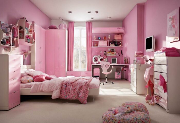 بنر-دکوراسیون-اتاق-خواب-دخترانه بنر دکوراسیون اتاق خواب دخترانه