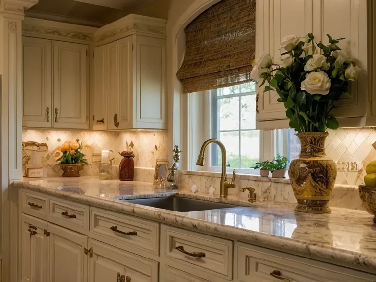 بنر کابینت کرم طلایی