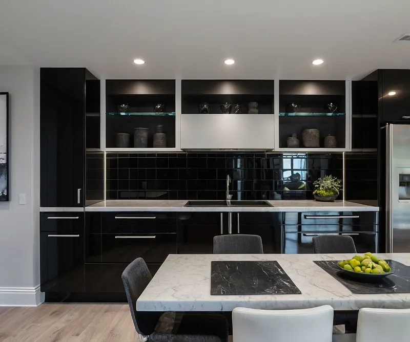 عکس کابینت سفید مشکی