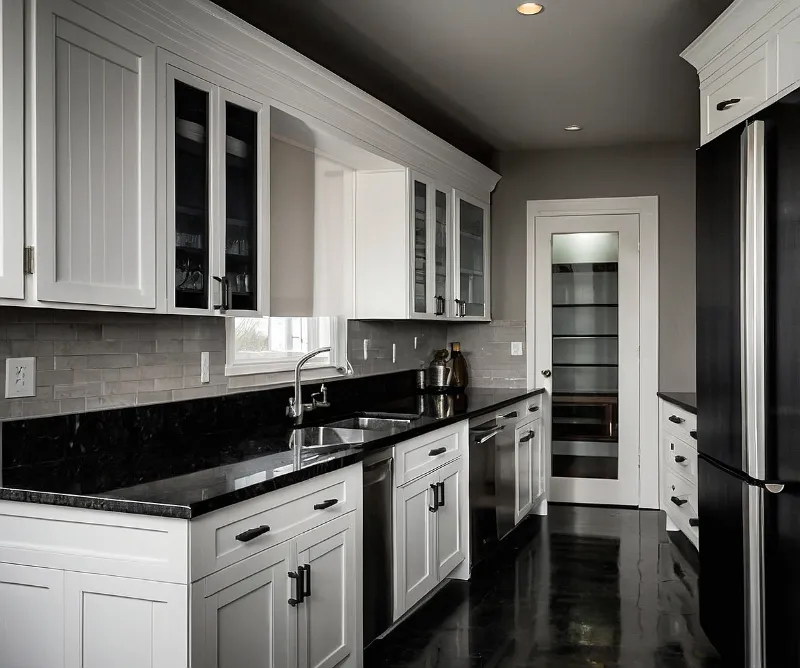 کابینت سفید مشکی