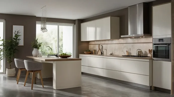 کابینت سفید نسکافه ای بنر