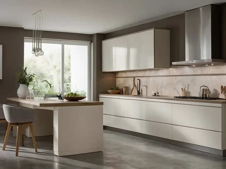 کابینت سفید نسکافه ای بنر