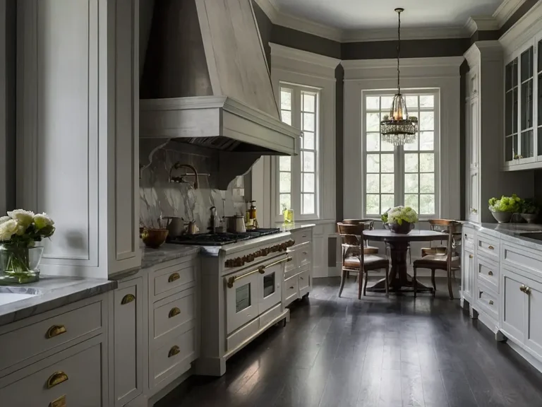 بنر کابینت سفید طوسی