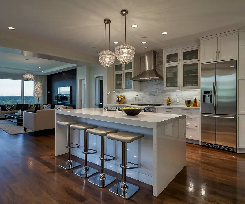 میز ناهار خوری جزیره ای هایگلاس