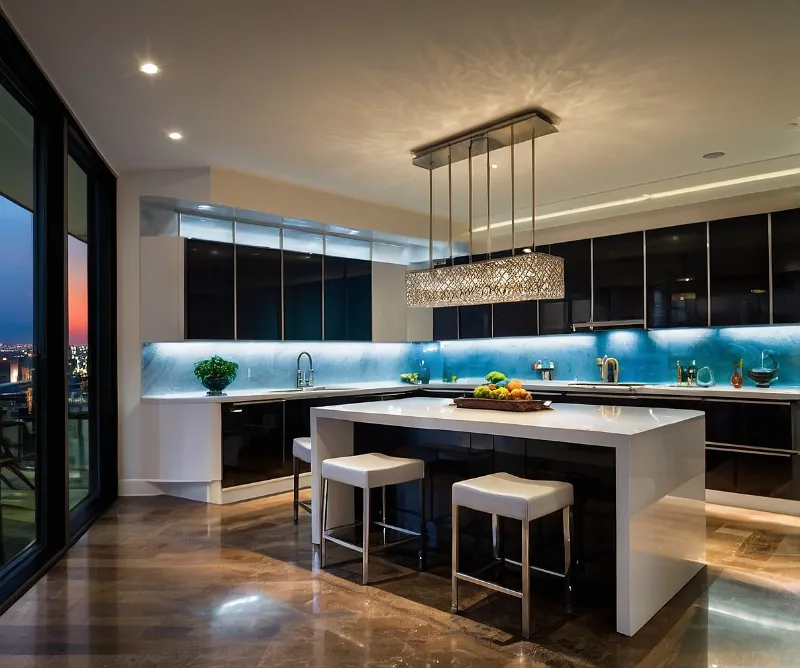 میز ناهار خوری جزیره ای هایگلاس