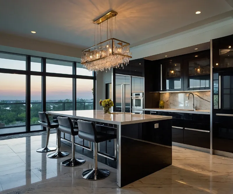 میز ناهار خوری جزیره ای هایگلاس