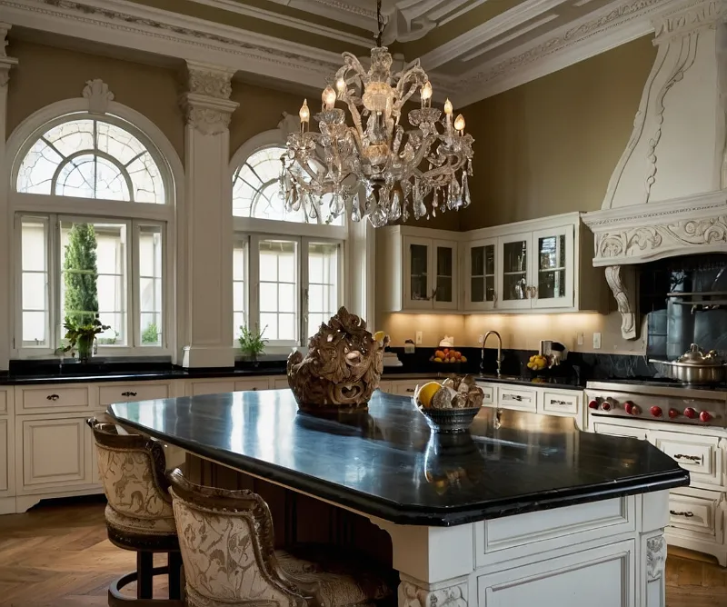 کابینت جزیره میز ناهار خوری کلاسیک