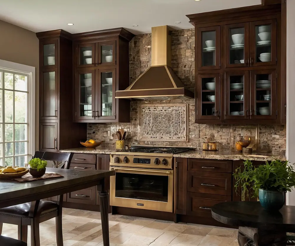 کابینت رومی قهوه‌ای