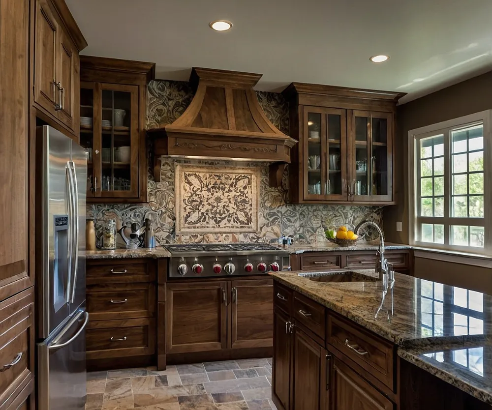 کابینت طرح چوب