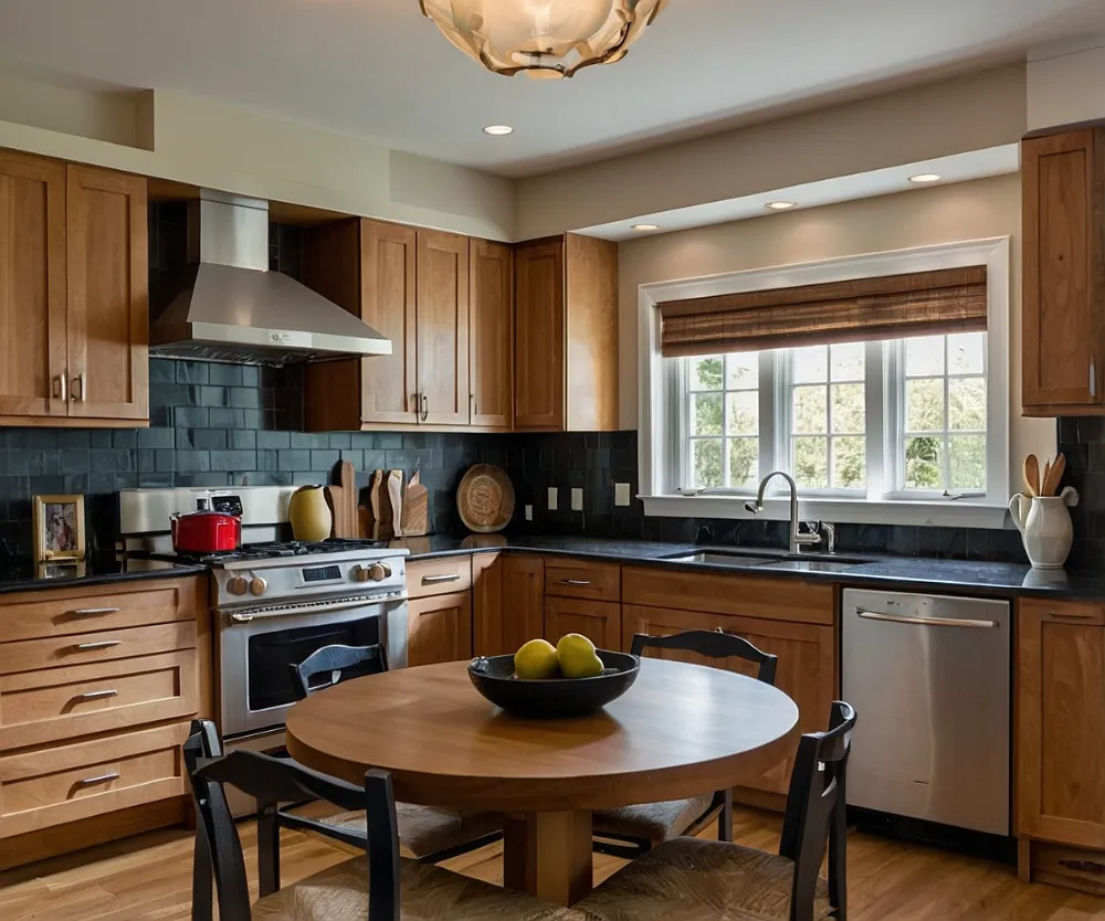 کابینت طرح چوب روشن