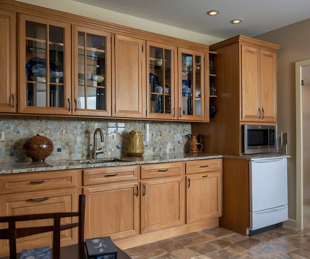 کابینت طرح چوب روشن