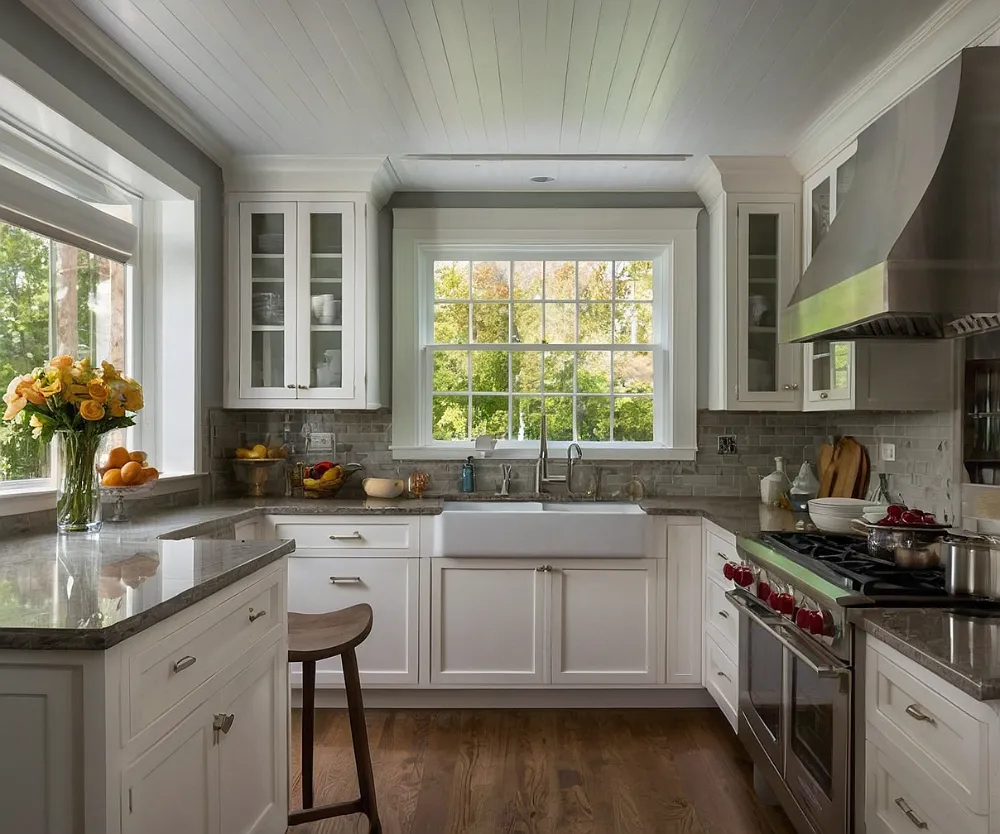 کابینت طرح چوب سفید