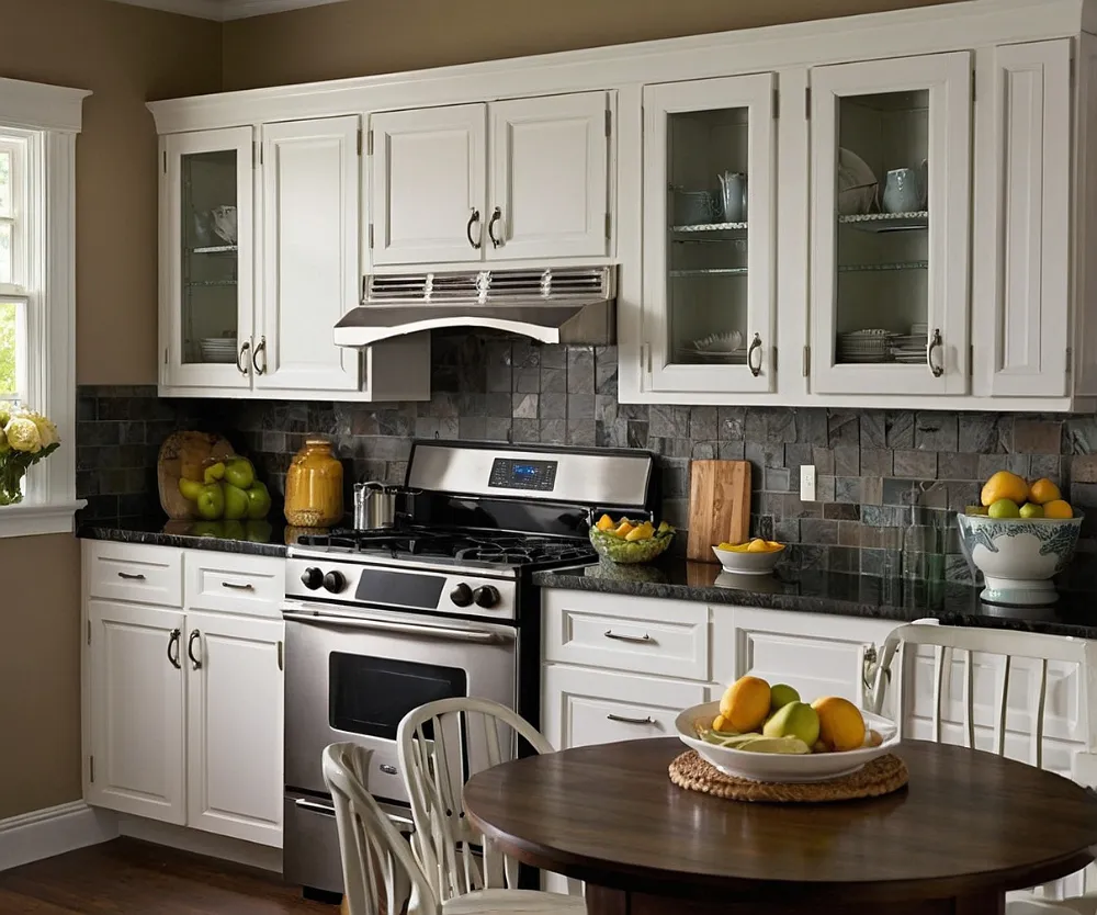 کابینت طرح چوب سفید