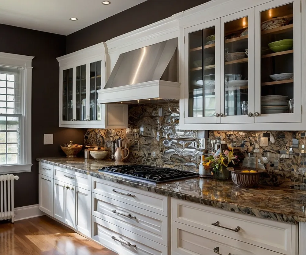 کابینت طرح چوب سفید