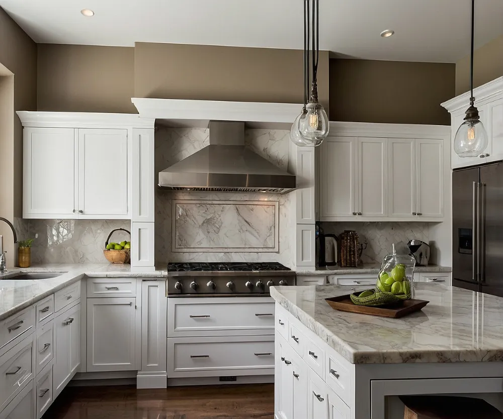 کابینت طرح چوب سفید