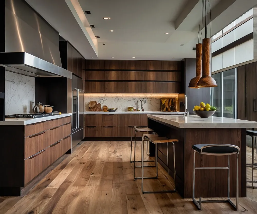 کابینت طرح چوب مدرن