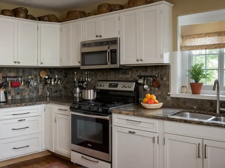 بنر کابینت آشپزخانه کوچک بدون اپن