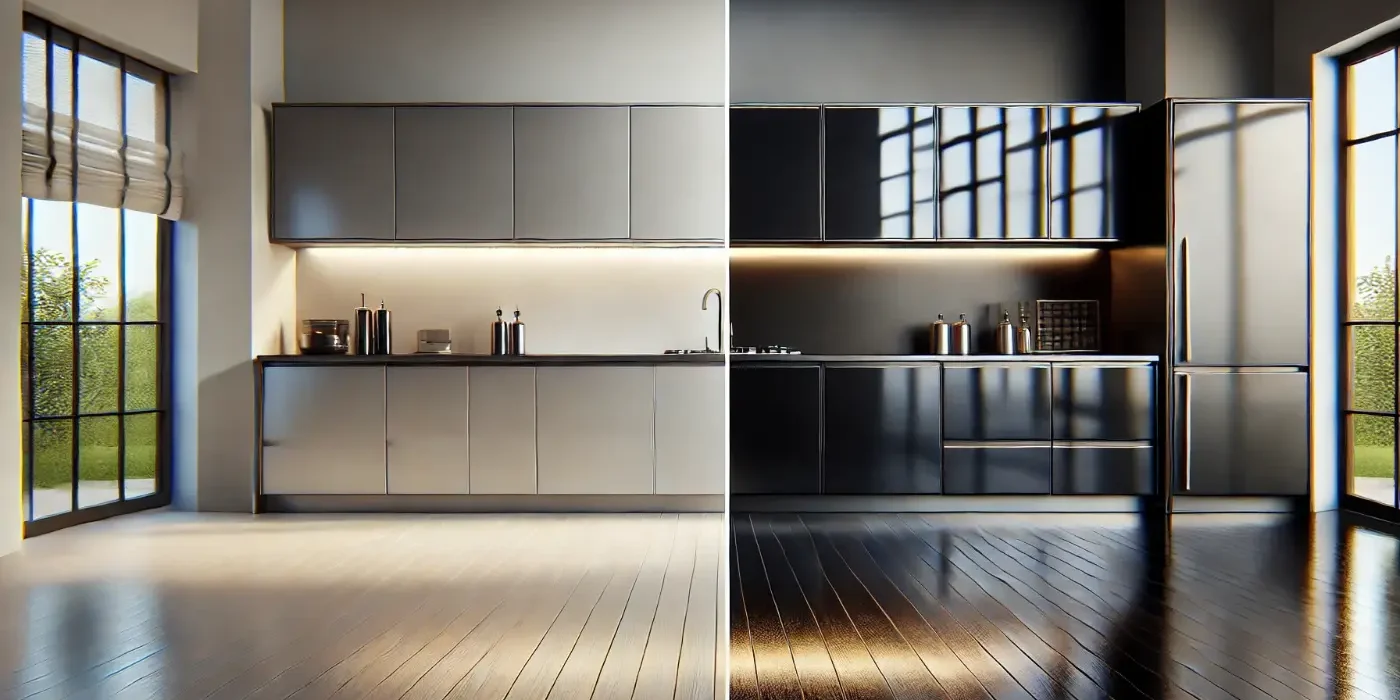 تفاوت کابینت پلی اورتان با پولیشی