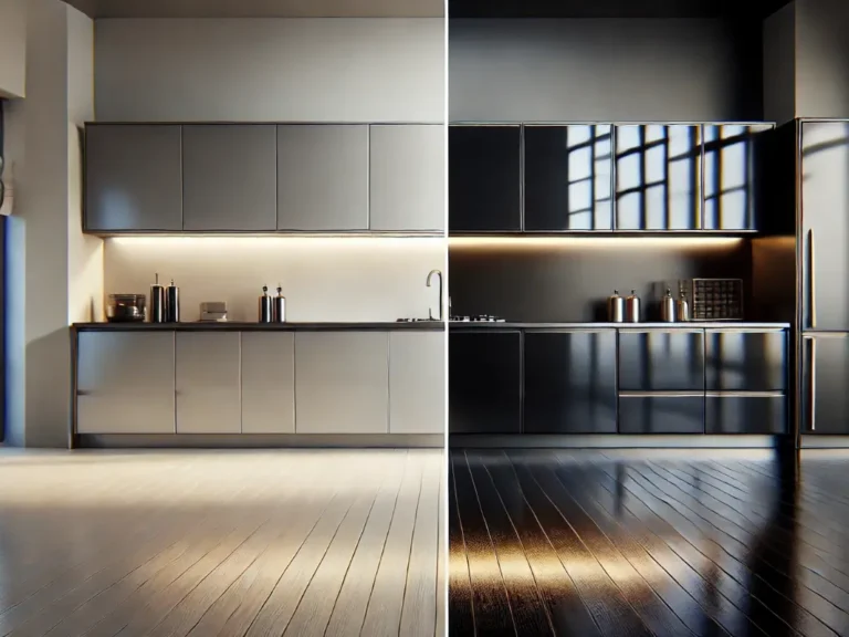 تفاوت کابینت پلی اورتان با پولیشی