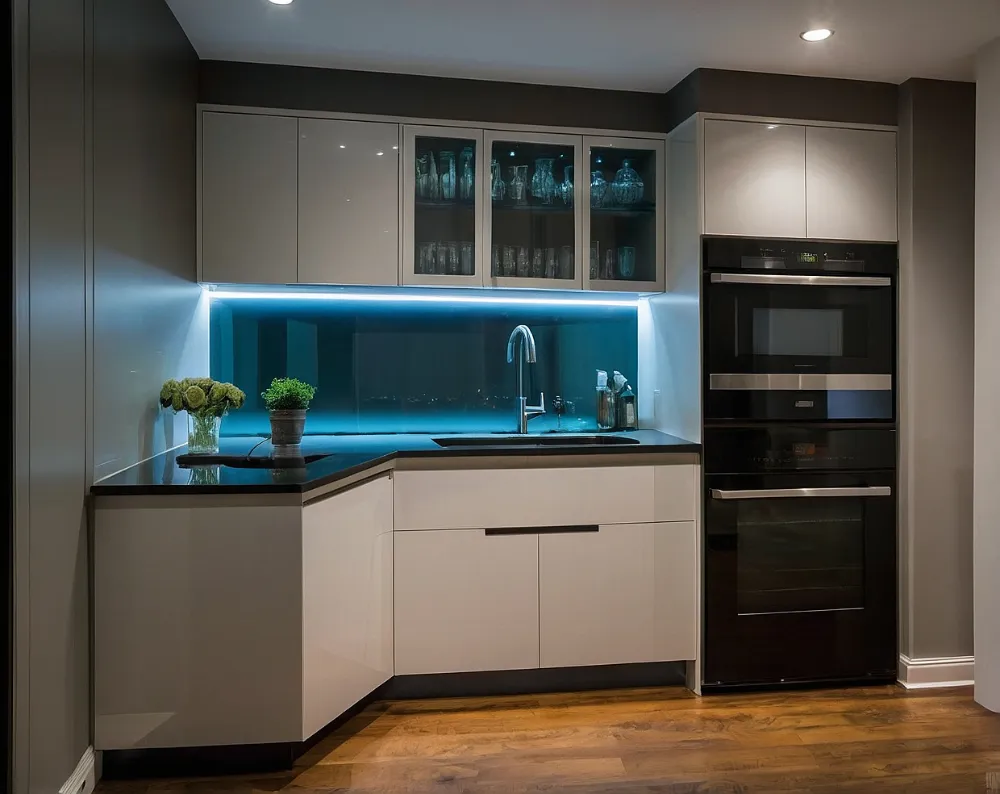 کابینت آشپزخانه کوچک بدون اپن مدرن