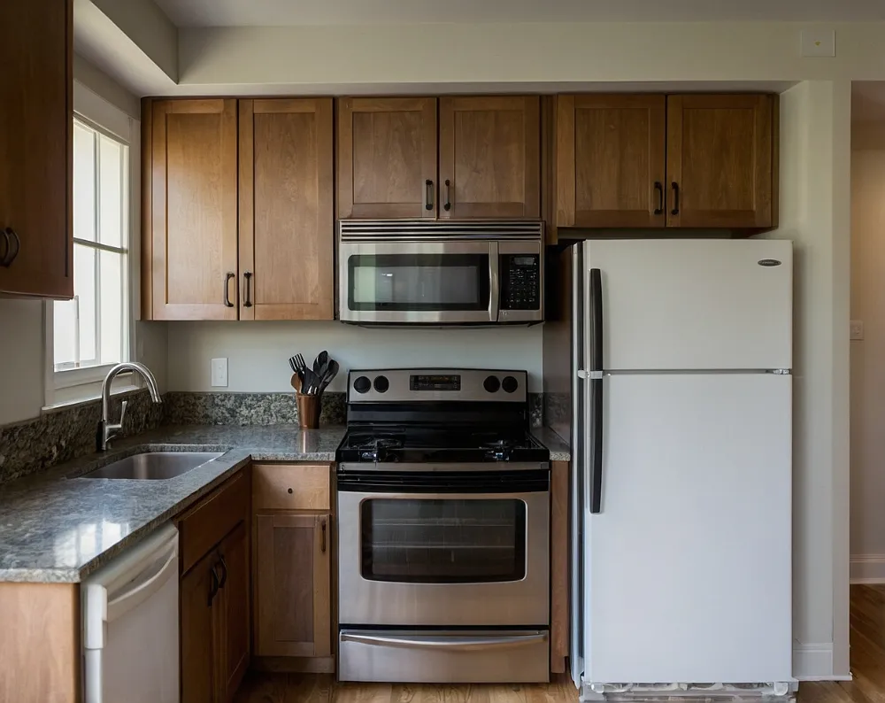 کابینت آشپزخانه کوچک بدون اپن