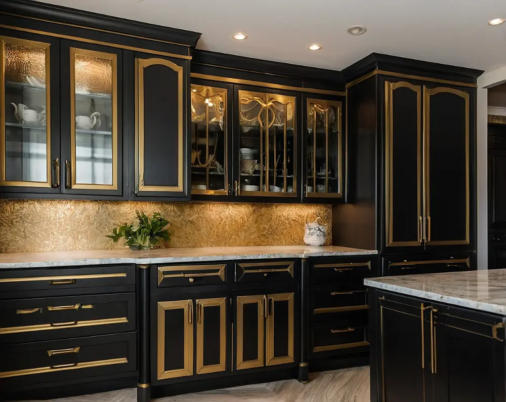 کابینت ممبران مشکی طلایی (3) کابینت ممبران مشکی طلایی