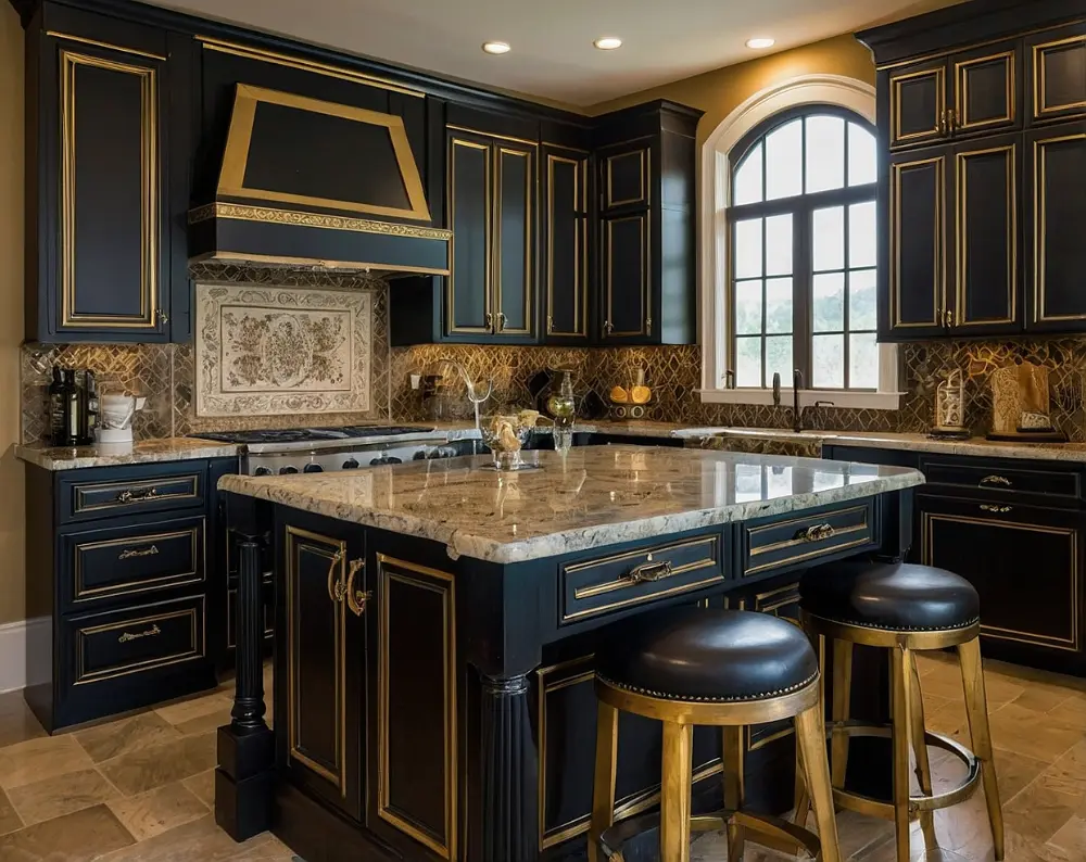 کابینت ممبران مشکی طلایی کابینت ممبران مشکی طلایی