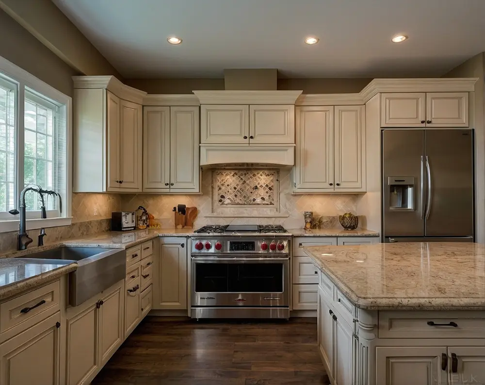 کابینت پلی اورتان رنگ بژ