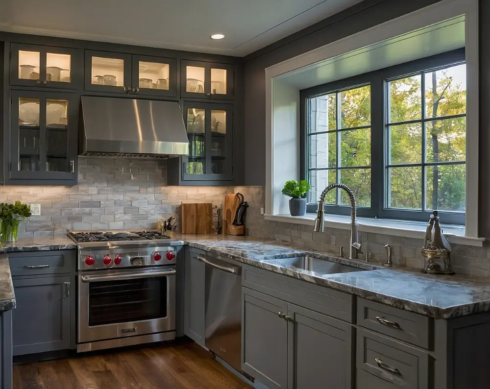 کابینت پلی اورتان طوسی