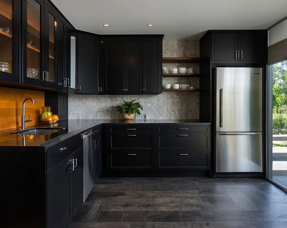 کابینت پلی اورتان مشکی