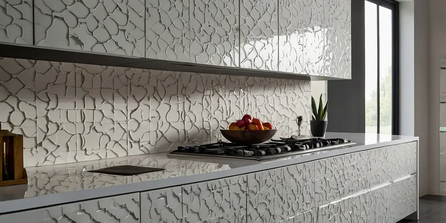 بنر کابینت های گلاس طرح دار