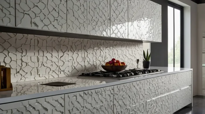 بنر کابینت های گلاس طرح دار