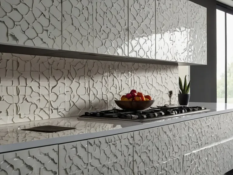 بنر کابینت های گلاس طرح دار