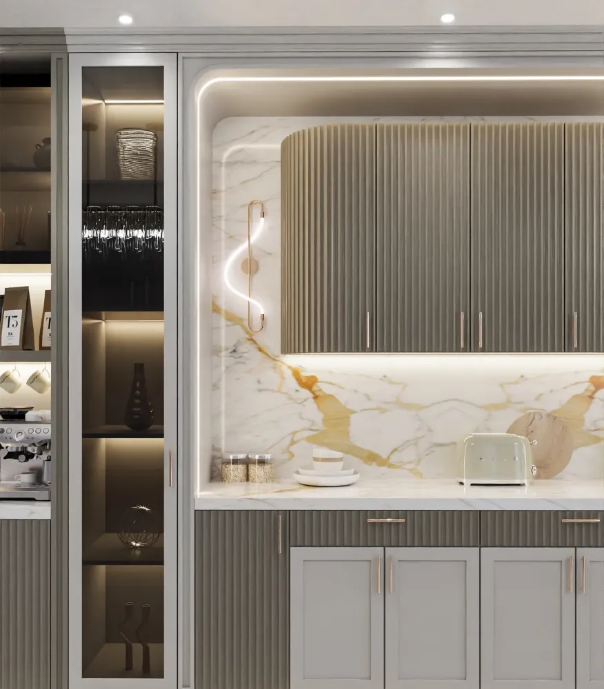 جدیدترین نوع کابینت میله ای