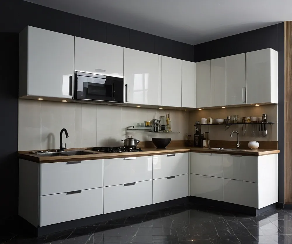 کابینت آشپزخانه ال شکل کوچک کابینت آشپزخانه ال شکل کوچک