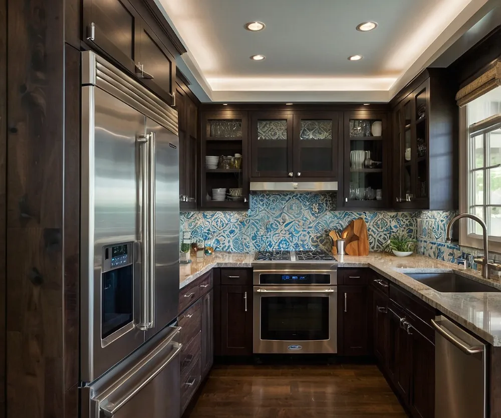 کابینت آشپزخانه دو طرفه بدون اپن (3) کابینت آشپزخانه دو طرفه بدون اپن (3)