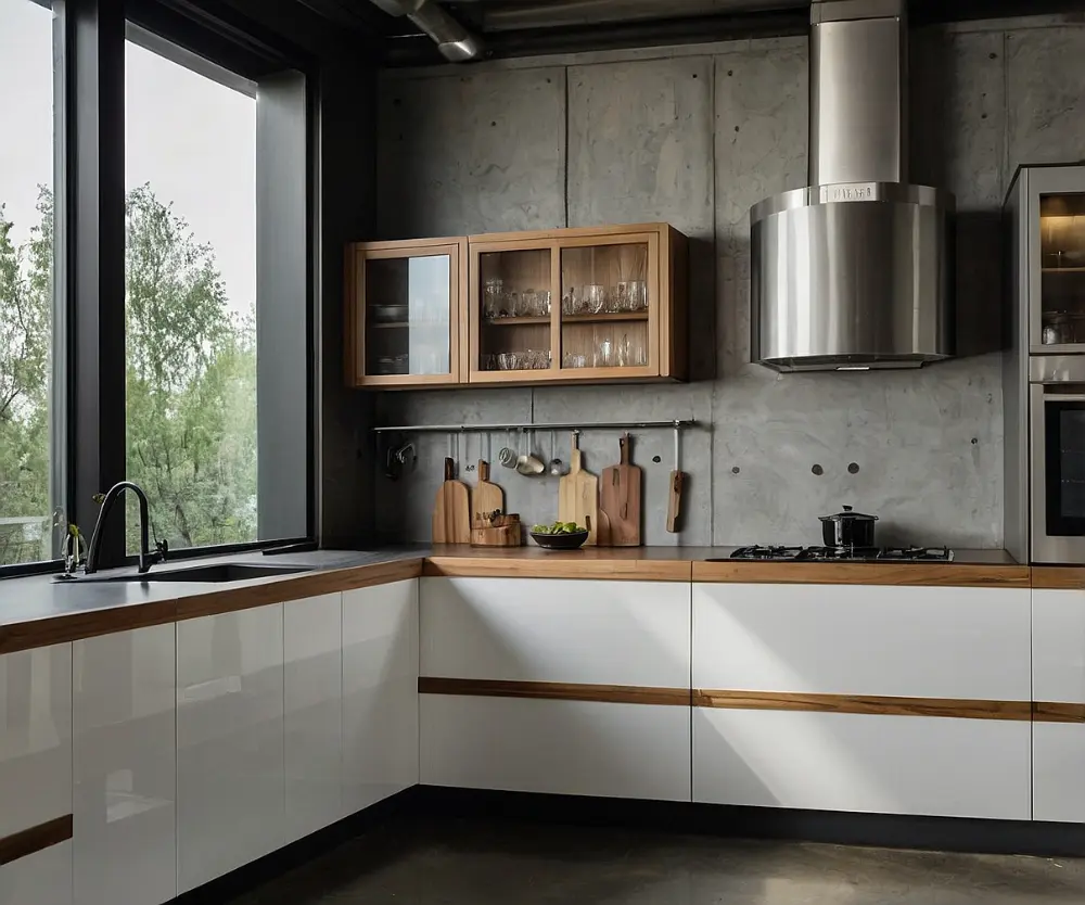 کابینت ال شکل مدرن کابینت ال شکل مدرن