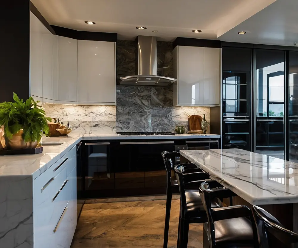 کابینت ال هایگلاس کابینت ال های گلاس