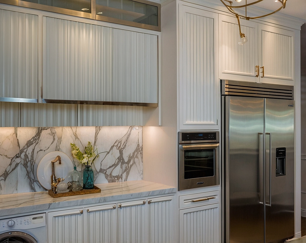 کابینت میله ای سفید