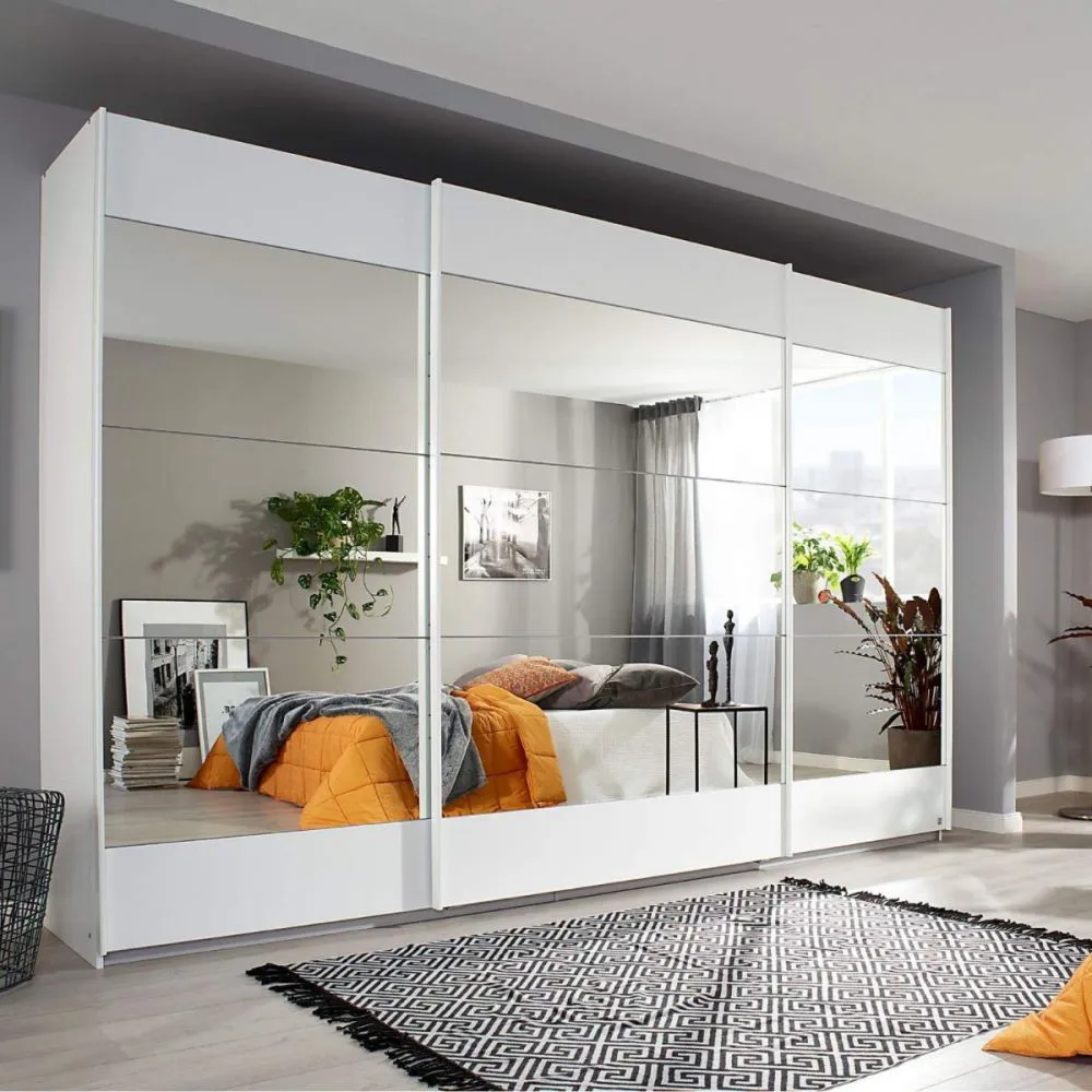 کمد دیواری ریلی آینه‌ دار