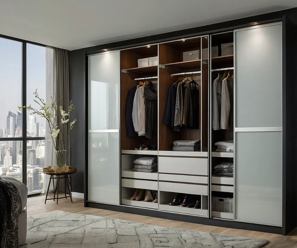 کمد دیواری ریلی مدرن