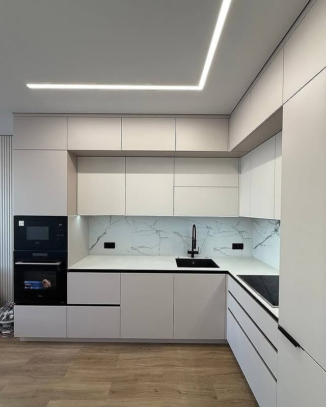 کابینت دو پله سفید