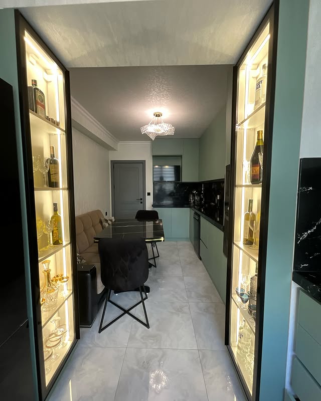 کابینت سبز پاستیلی