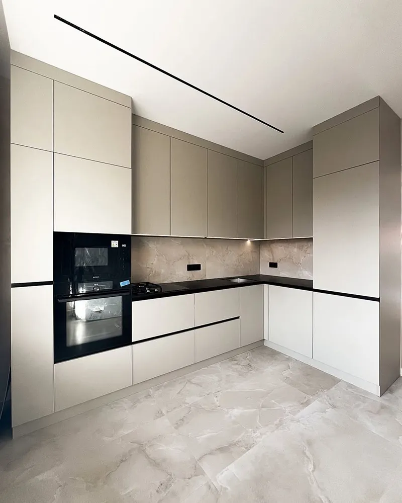 کابینت کرم آشپزخانه کوچک